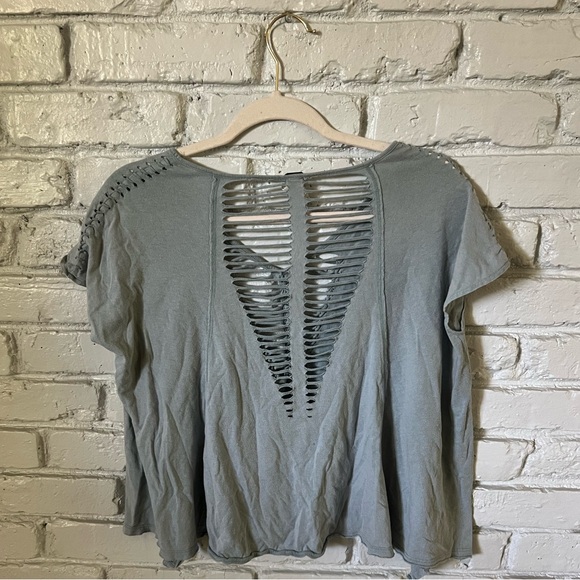 🪐WE THE FREE🪐 vintage free people beach coverup boxy crop top - Picture 3 of 4